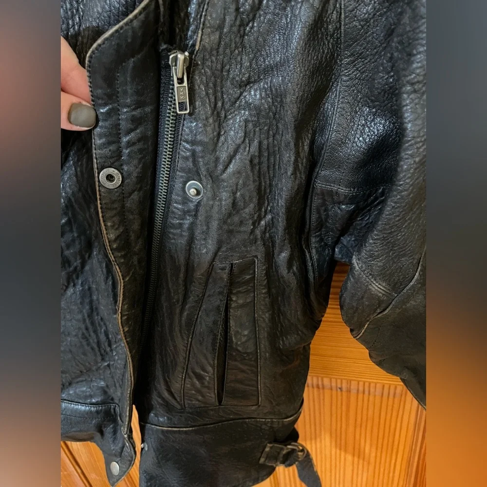 Marc Buchanan Pelle Pelle Vintage Animal Print 80’s Genuine Leather Jacket - Picture 16 of 16